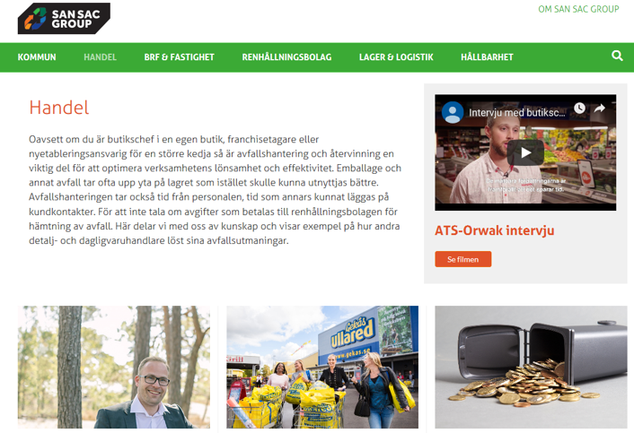 Startsida portalen